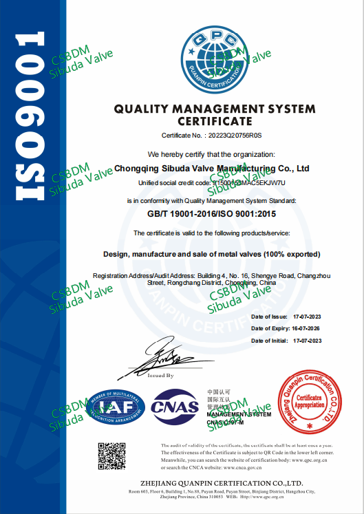 ISO9001 Zertifikat